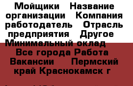 Мойщики › Название организации ­ Компания-работодатель › Отрасль предприятия ­ Другое › Минимальный оклад ­ 1 - Все города Работа » Вакансии   . Пермский край,Краснокамск г.